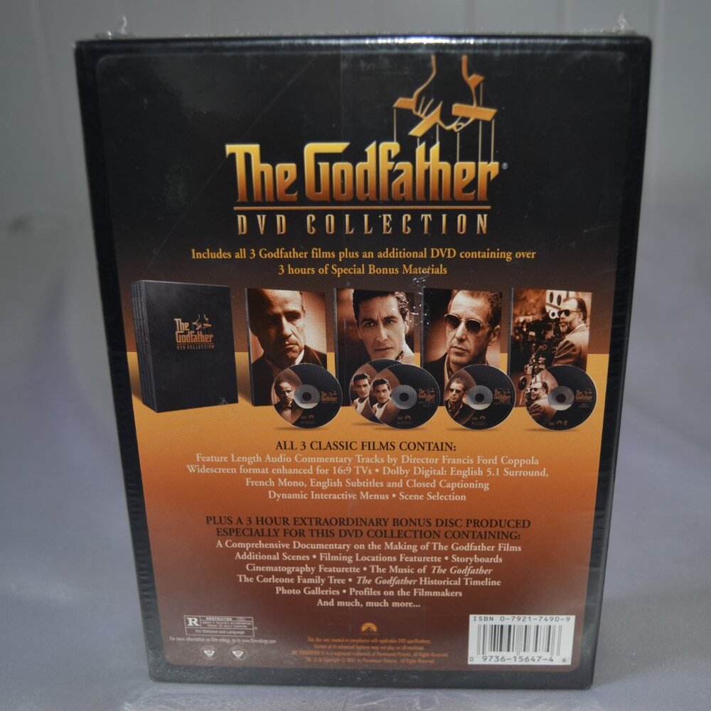 THE GODFATHER 5 DVD SET COLLECTION - NEW /SEALED - Picture 4 of 9